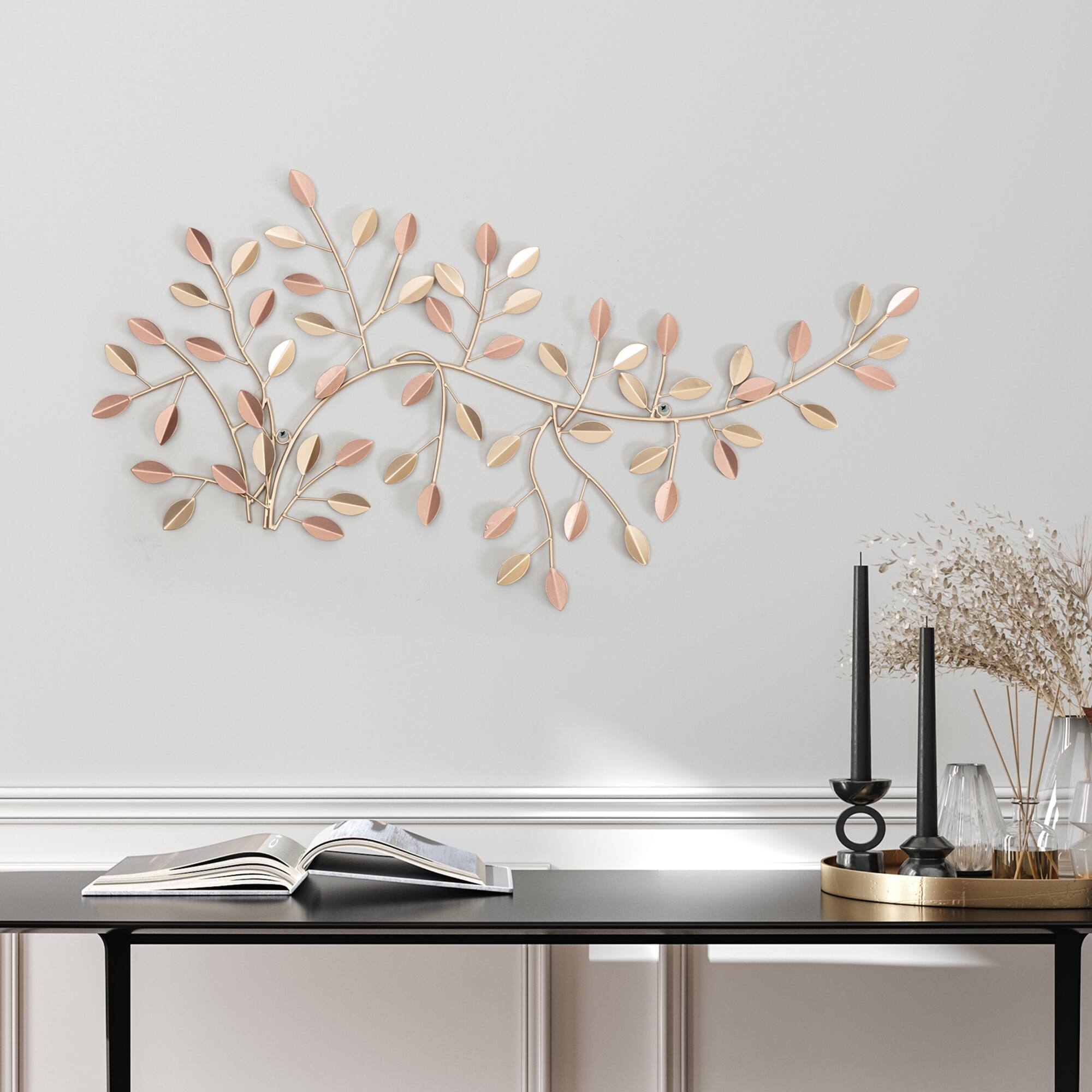 Habitat Decor 26" Gold Edat Branches Metal Wall Art